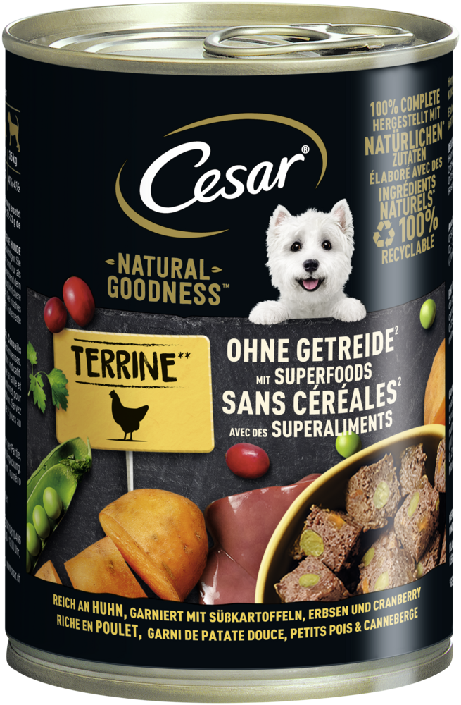 Cesar Hunde-Nassfutter NATURAL GOODNESS mit Huhn